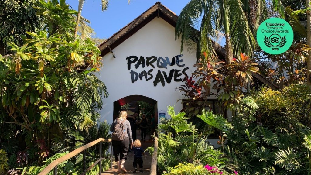 Parque das Aves recebe selo Travellers' Choice 2025 e lidera lista do TripAdvisor