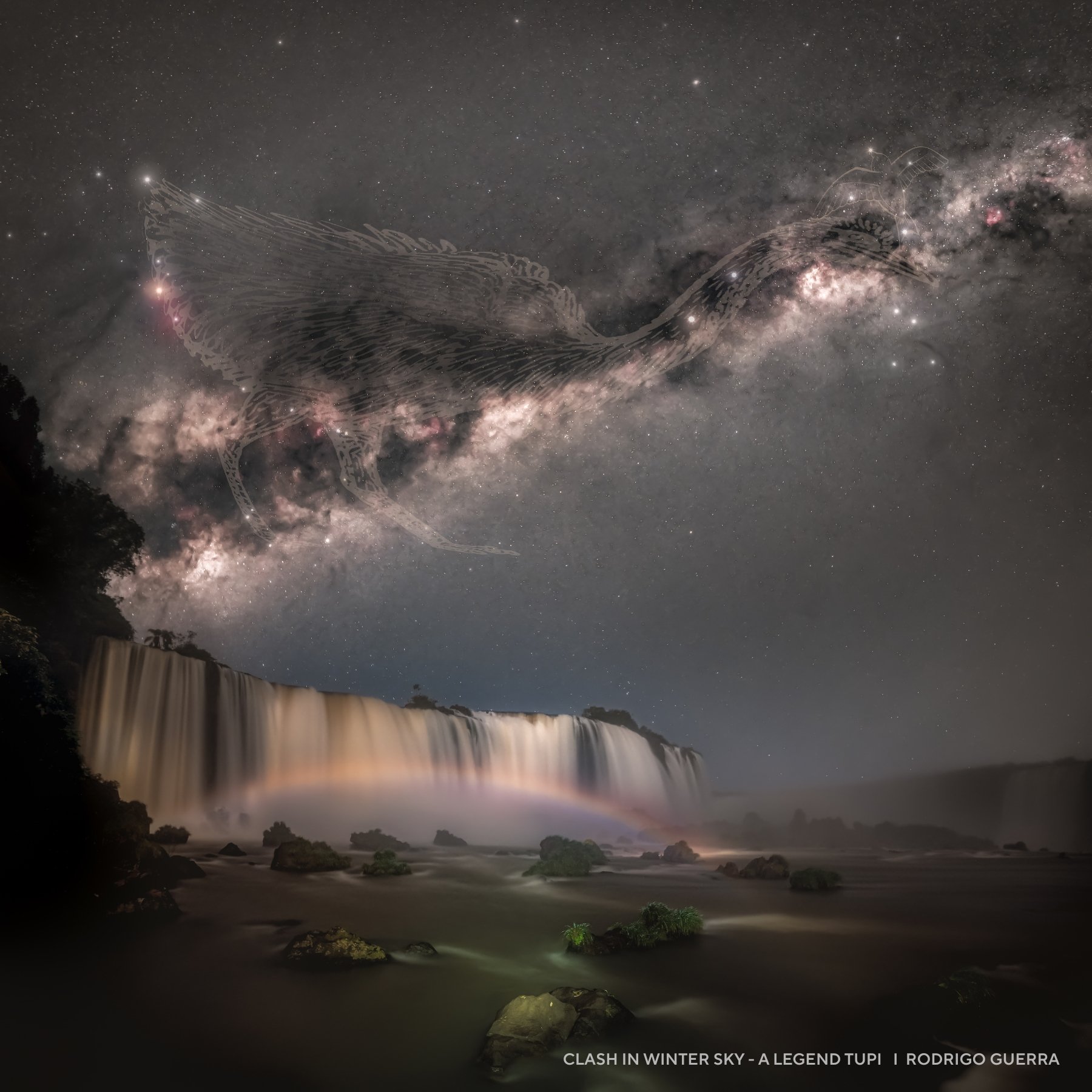 Foto do Céu das Cataratas conquista segundo lugar no People’s Choice Award do Capture the Dark 2025