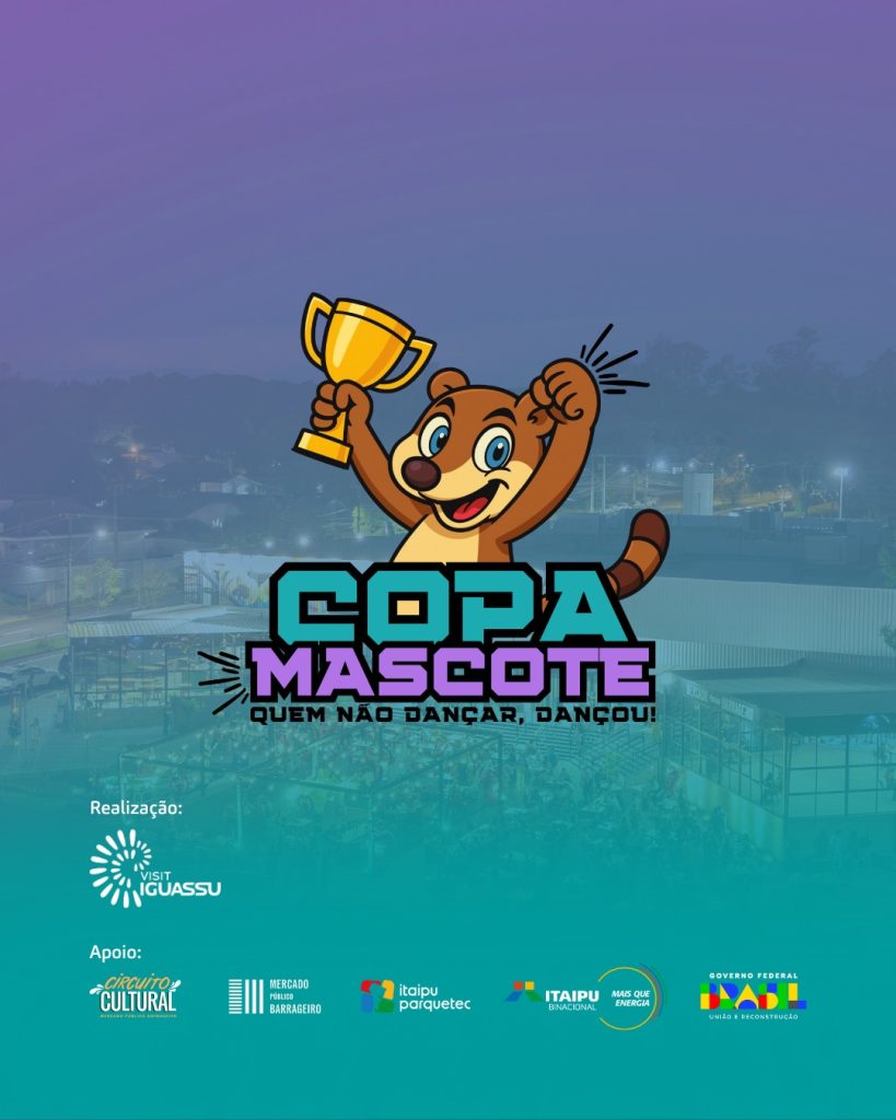 Copa Mascote promete agitar Foz do Iguaçu com música, dança e muito carisma
